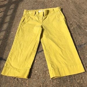 J. Crew yellow capris